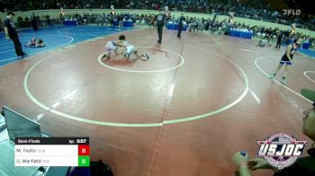 75 lbs Semifinal - Maverick Taylor, Clinton Youth Wrestling vs Uriah Warfield, Oklahoma Wrestling Academy