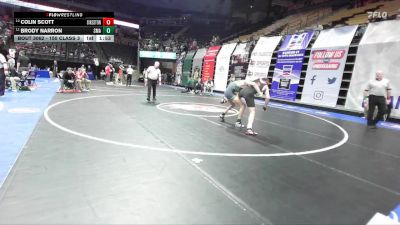 150 Class 3 lbs Champ. Round 1 - Brody Narron, St. Michael The Archangel vs Colin Scott, Sikeston