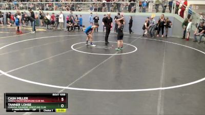 86 lbs 5th Place Match - Tanner Lohse, Cordova Pounders Wrestling Club vs Cash Miller, Juneau Youth Wrestling Club Inc.
