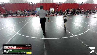 65-69 lbs Round 1 - Lain Abell, Wisconsin vs Brody Ferguson, River Valley Youth Wrestling Club