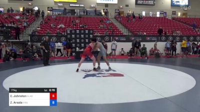 77 kg Cons 16 #1 - Clay Johnston, Alabama vs Zack Arsala, Virginia