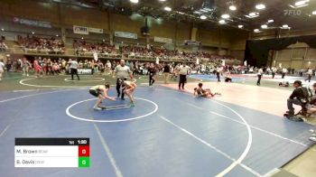 89 lbs Semifinal - Max Brown, Bearcave WC vs Bryson Davis, Dove Creek