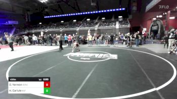 43 lbs Semifinal - Daniel Yarmon, Denver North Jr. Vikings vs Hunter Carlyle, Mat Demon WC