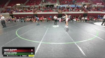 175 lbs Quarters & 1st Wb (16 Team) - Derek Quiones, Lubbock Cooper vs Bryson Haskin, Frisco Centennial