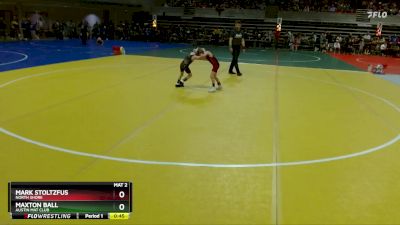45 lbs Quarterfinal - Mark Stoltzfus, North Shore vs Maxton Ball, Austin Mat Club