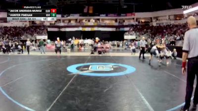 5A 121 lbs 3rd Place Match - Hunter Finegan, Volcano Vista vs Jacob Andrada-Munoz, Eldorado