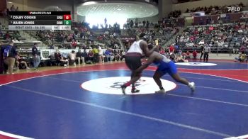 6A 285 lbs Quarterfinal - Julien Jones, CONWAY HIGH SCHOOL vs Colby Cooks, Springdale