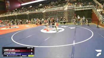 59 lbs Cons. Semi - Larry Clark, Cowboy Kids Wrestling Club vs Atticus Wass, Touch Of Gold Wrestling Club