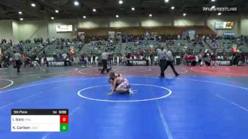 85 lbs 5th Place - Isaid Solis, Fernley vs Kaleb Carlson, Legacy Nevada