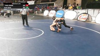 D 1 106 lbs Champ. Round 1 - Clay Dutil, Southside vs Paul Evans, Catholic - B.R.
