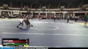 138 lbs Cons. Round 4 - Kyron Sanks, Central - Phenix City vs Deandre Myers, Valdosta