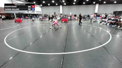 157 lbs Mason Bauer, Ohio Gray vs Gabriel Ballard, Pennsylvania Blue