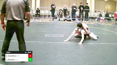 95 lbs Consi Of 8 #2 - Gabriel Gustafson, NM Outlawz vs Archie Mendez, Nevada Elite WC