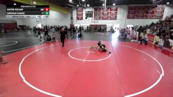 165 lbs Semifinal - Jacob Kolahi, Portola vs Lincoln Casas, Team Thunder