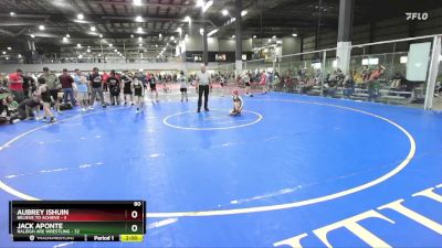 80 lbs Round 4 (6 Team) - Jack Aponte, RALEIGH ARE WRESTLING vs Aubrey Ishuin, BELIEVE TO ACHIEVE