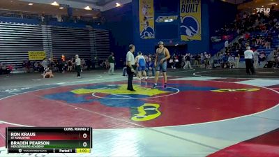 190 lbs Cons. Round 2 - Braden Pearson, Mercersburg Academy vs Ron Kraus, St Augustine