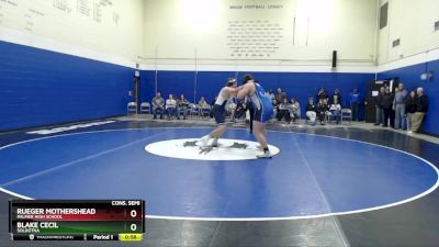 285 lbs Cons. Semi - Blake Cecil, Soldotna vs Rueger Mothershead, Palmer High School