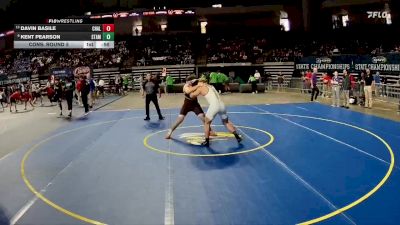 D 1 190 lbs Cons. Round 5 - Davin Basile, Chalmette vs Kent Pearson, St. Amant