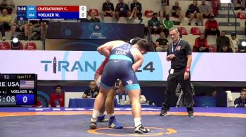 97 kg Qualif. - Christos Chatsatourov, Greece vs Wyatt Jon Voelker, United States