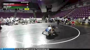 W-100 lbs Quarters & 1st Wb (16 Team) - Brenda Nunez, California vs Gigi Bragg, Michigan