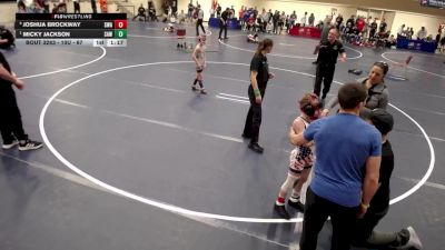 10U - 67 lbs Semis - Micky Jackson, Stillwater Area Wrestling vs Joshua Brockway, Summit Wrestling Academy