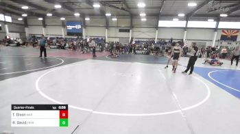 102 lbs Quarterfinal - Teagan Dixon, WAR Wrestling Club vs Reese David, Trybe