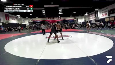 215 lbs Champ. Round 2 - Johannes Alatorre, Murrieta Valley vs Durston Saldana, Heritage