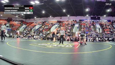 215 lbs Quarterfinals (8 Team) - Brandon Glisson, Davison HS vs Corbin Starkey, Rockford HS