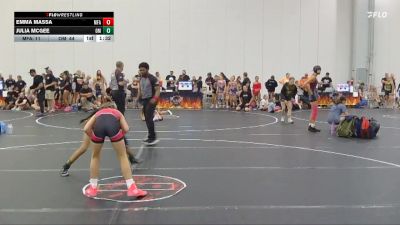 138 lbs Round 2 (10 Team) - Emma Massa, MF Angels vs Julia McGee, Oklahoma Mafia