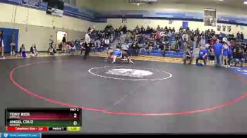 132 lbs Semifinal - Tony Rios, Kittitas vs Angel Cruz, Warden