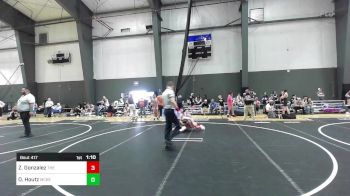 74 lbs Quarterfinal - Zaythean Gonzalez, The Wrestling Assylum vs Owen Houtz, McKenzie River Mat Club