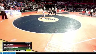 1A 113 lbs Cons. Round 2 - Brayden Edwards, Fithian (Oakwood) vs Dylan Eimer, Stanford (Olympia)