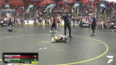 40 lbs 7th Place Match - Marcelyn Keiser, Mat Psychos vs Briggs Poupard, Dundee WC