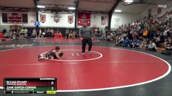 Bracket 3 lbs Quarterfinal - Elyjah Stuart, CHAMPIONS WRESTLING vs Zane Garcia-Corwin, Fort Madison Wrestling Club