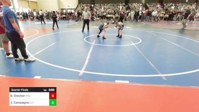 75-B lbs Quarterfinal - Baron Stecher, Pride WC vs Jovani Campagna, Elite NJ