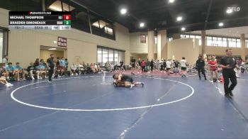 190 lbs Round 2 Champ & Wb (32 Team) - Braeden Simoneaux, BRAWL Black vs Michael Thompson, Funky Boyz