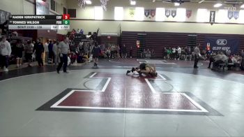 138 lbs Cons. Round 2 - Kaden Kirkpatrick, Eddyville-Blakesburg-Fremont vs Townes Wilson, Perry