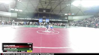 82 lbs Cons. Round 3 - Brodric Taylor, Steelclaw Wrestling Club vs Stone Roepke, Wrestling Club Tacoma Slam