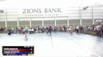 144 lbs Cons. Semi - Tazen Gonzales, Bear River Wrestling Club vs Parker Applegate, Juab Wrestling Club
