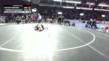 150 lbs Champ. Round 2 - Nehemiah Grandorff, Peninsula vs Mayson Thompson, Union