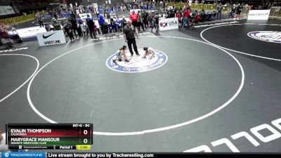 80 lbs Round 3 - Evalin Thompson, California vs MaryGrace Mansour, Granite Wrestling Club