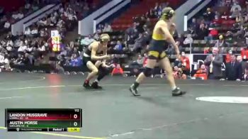 112 lbs Semifinals (8 Team) - Landon Musgrave, Lowell HS vs Austin Morse, Gaylord HS