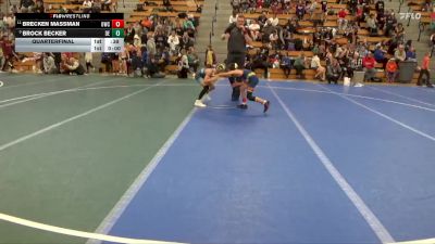 75 lbs Quarterfinal - Brock Becker, DC Elite vs Brecken Massman, Outlaw Wrestling Club