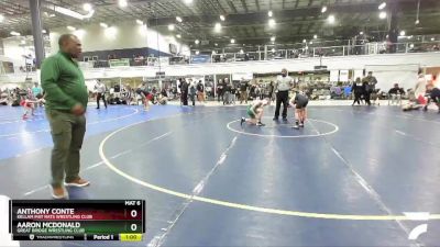 100 lbs Round 3 - Aaron McDonald, Great Bridge Wrestling Club vs Anthony Conte, Kellam Mat Rats Wrestling Club