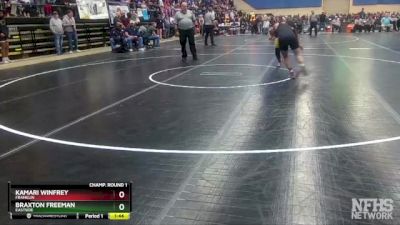 1 - 144 lbs Quarterfinal - Kamari Winfrey, Franklin vs Braxton Freeman, Eastside