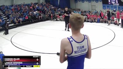 70 lbs Round 1 (6 Team) - Cannon Ziller, Illinois Boys vs Landon Edwards, Team Missouri Boys