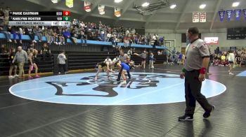 115 lbs 1st Place Match - Kaelynn Roster, Vinton-Shellsburg vs Paige Eastman, Benton Community