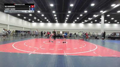 113 lbs 5th Place Match - Eli Sanders, AL vs Larry Quirk, IL