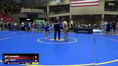 132 lbs Cons. Round 3 - Jett Schwartz, KS vs Cody Pratt, TN