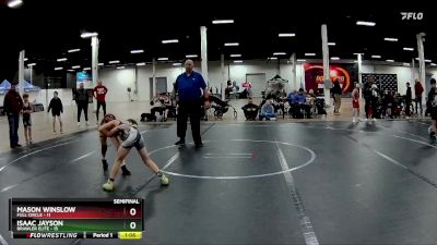 68 lbs Semis (4 Team) - Mason Winslow, Full Circle vs Isaac Jayson, Brawler Elite